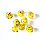 Yellow Givre Aventurine 9mm Round Beads