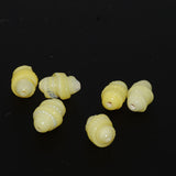 Light Yellow Lamp Work Glass Beads