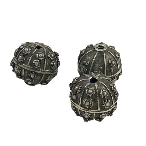 Yemen Silver Dot Design Vintage Beads