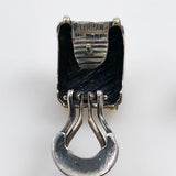 David Yurman Sterling Gold Cable Earrings Vintage