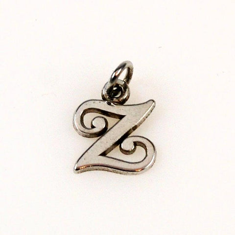 Sterling Letter Z Charm Vintage