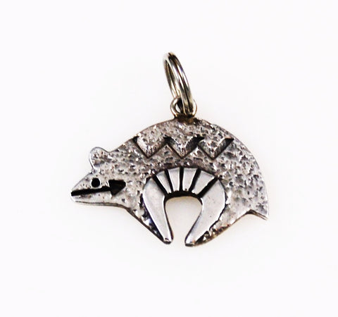 Zuni Sterling Bear Charm